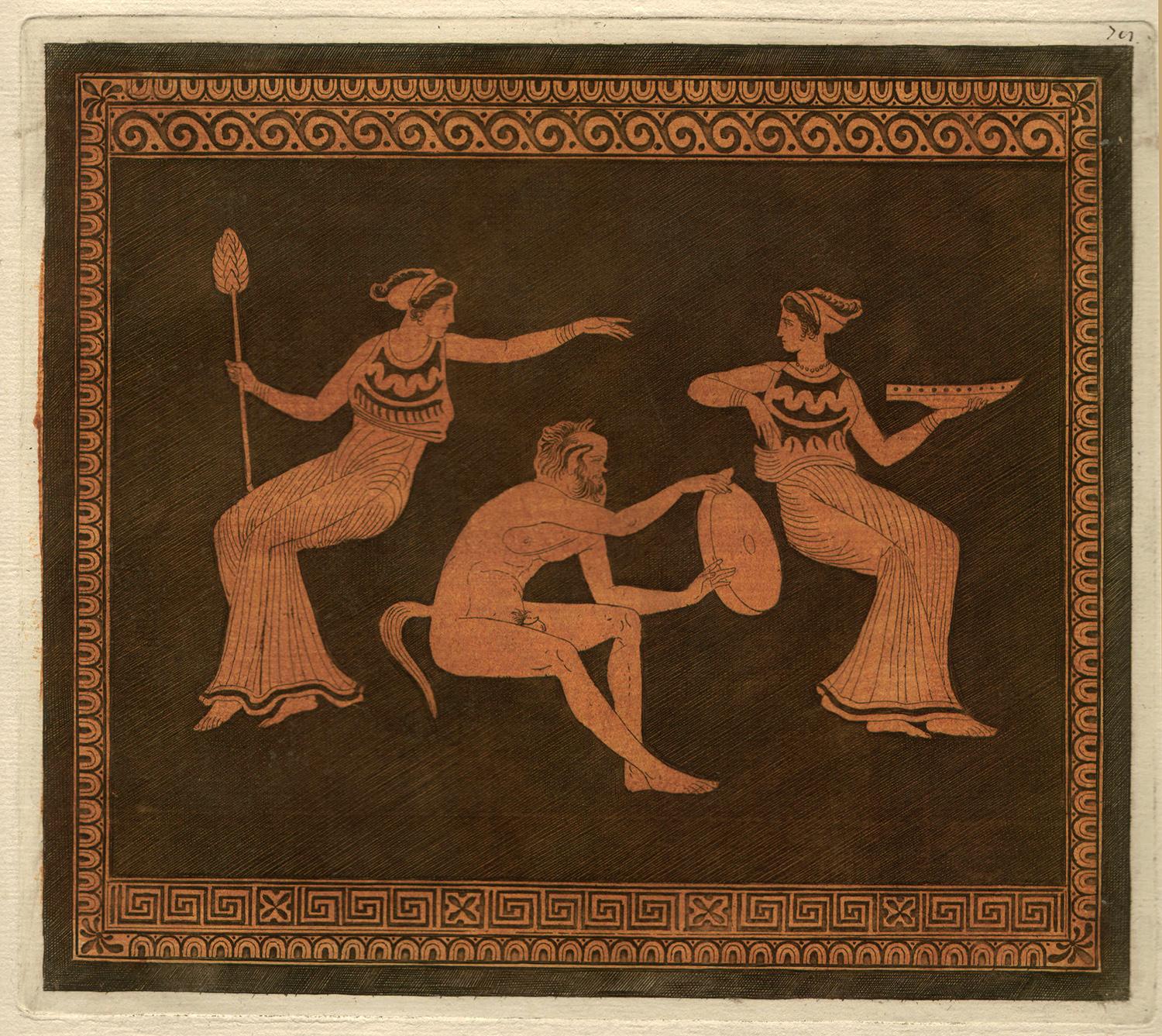Figurative Print di Pierre Francois Hugues D'Hancarville (author) - Incisione di William Hamilton Vaso classico greco