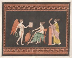 Used William Hamilton Classical Greek Vase-Painting Engraving