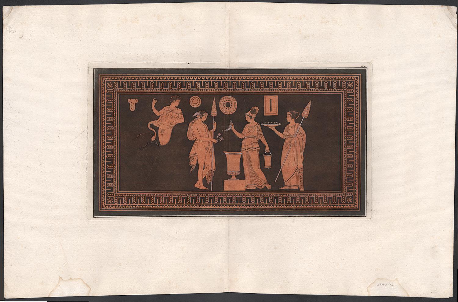 William Hamilton Classical Greek Vase-Painting Engraving - Print by Pierre Francois Hugues D'Hancarville (author)