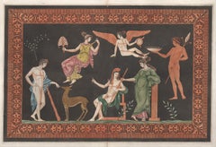 William Hamilton Klassischer griechischer Vasenmalerei-Stickerei