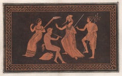 William Hamilton - Vase-peinture gravure grecque classique sur toile
