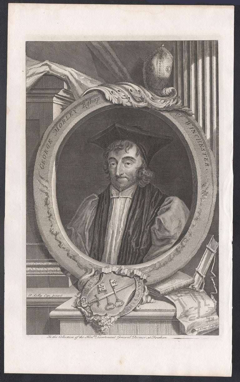 George Morley Jacobus Houbraken 1 - George Morley Bishop of Winchester, portrait ...