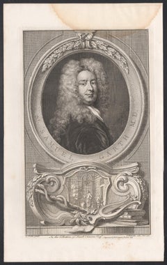 Samuel Garth, gravure de portrait, vers 1820