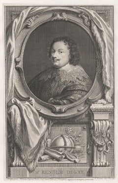 Sir Kenelm Digby, portrait engraving, c1820
