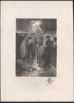 Notre Tranche a Carnoy, French World War I lithograph by Francis Truchet, 1914