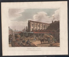 Leaden Hall Market, London, colour aquatint, 1809, after Thomas Rowlandson