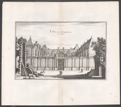 L'Hostel de Chevreuse, French town house in Paris, mid 17th century engraving