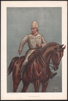 'the Cavalry Division', Vanity Fair military army horse chromolithograph, 1900