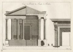 Temple of Baalbec, Lebanon, Classical Roman architectural engraving, Jean Marot