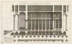 Temple of Baalbec, Lebanon, Classical Roman architectural engraving, Jean Marot