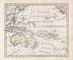 'Australien', antique map of Australia, New Zealand, Indonesia, SW Pacific, 1812