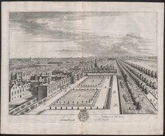 St James's House, London, engraving, Johannes Kip after Leonard Knyff, 1708