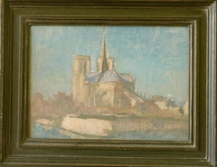 Notre Dame Paris France Martin Yeoman Landscape Painting Impressionist Oil Paint