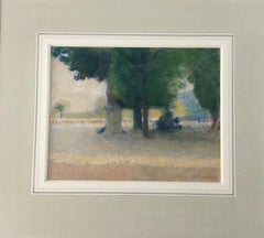 LUXEMBOURG GARDENS PARIS.Jean Franck Baudoin (1870-1961) post impressionist