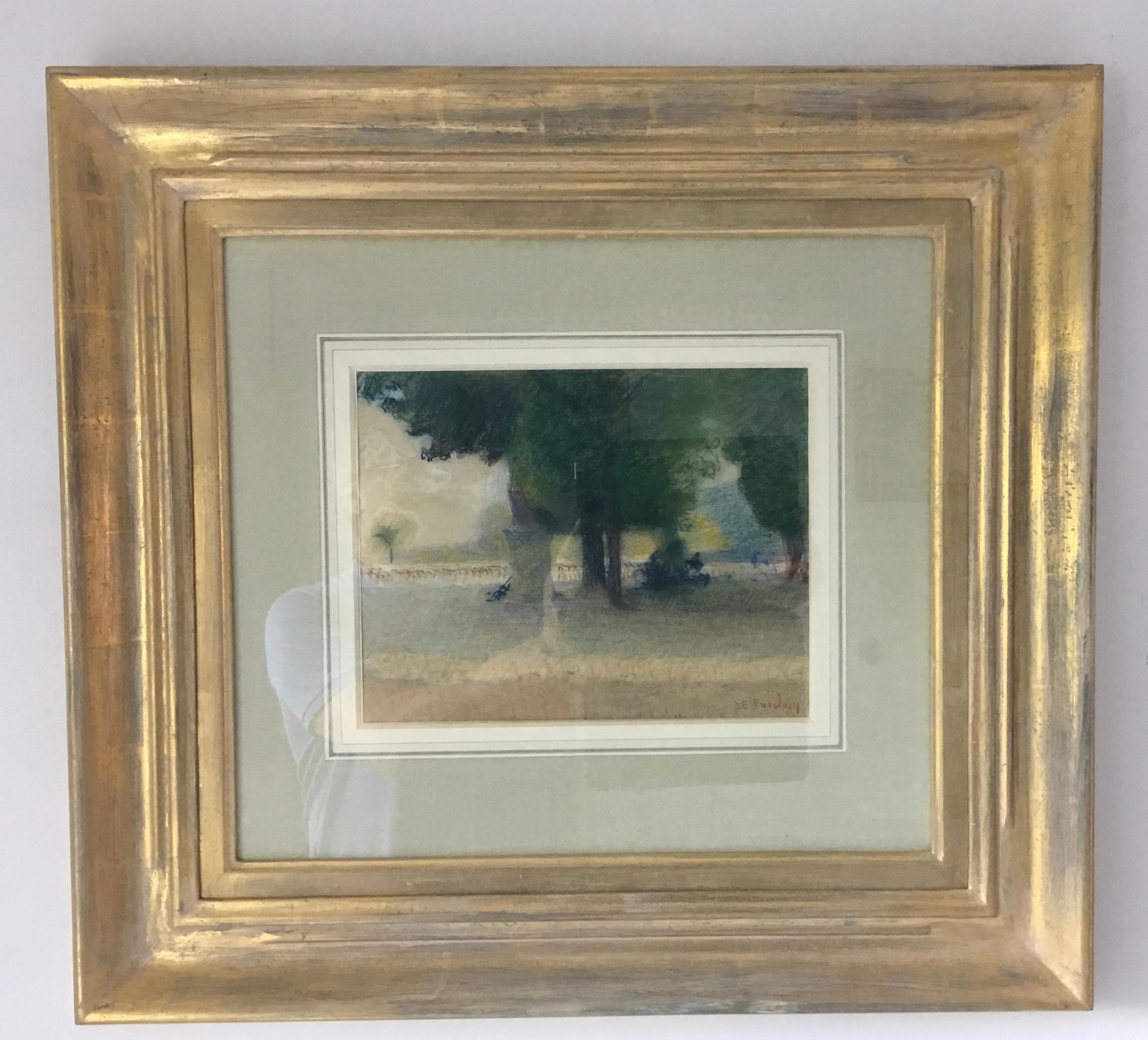 LUXEMBOURG GARDENS PARIS. Jean Franck Baudoin (1870-1961) post-impressionniste en vente 3