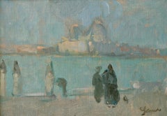 VIEW TOWARDS SANTA MAGDALENA..Martin Yeoman b 1953 contemporary British artist