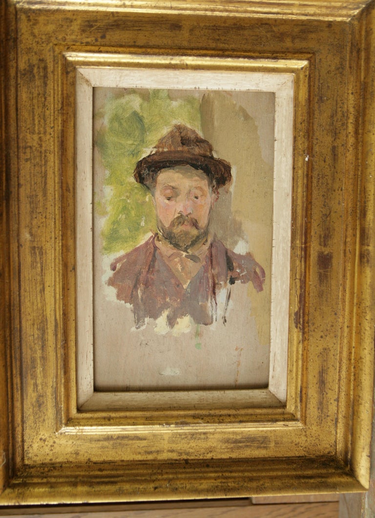 JEAN FRANK BAUDOIN 4 oil sketches that came directly from the artist