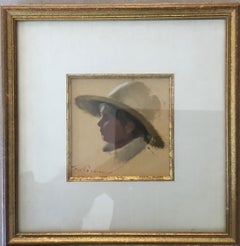 Profile post-impressionniste T W QUINN Femme portrait d'artiste peint d'une femme