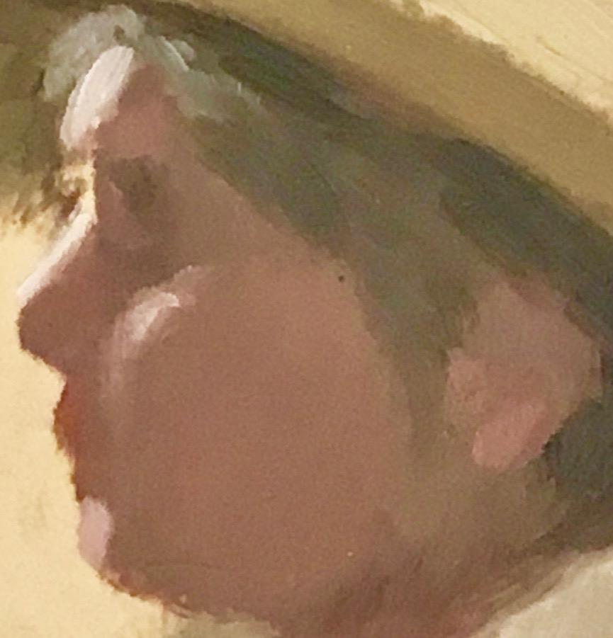 Post-Impressionist Profile T W QUINN Artists Wife Portrait Painting Lady 2