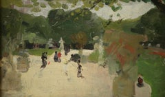 4 bocetos al óleo de Jean Frank Baudoin