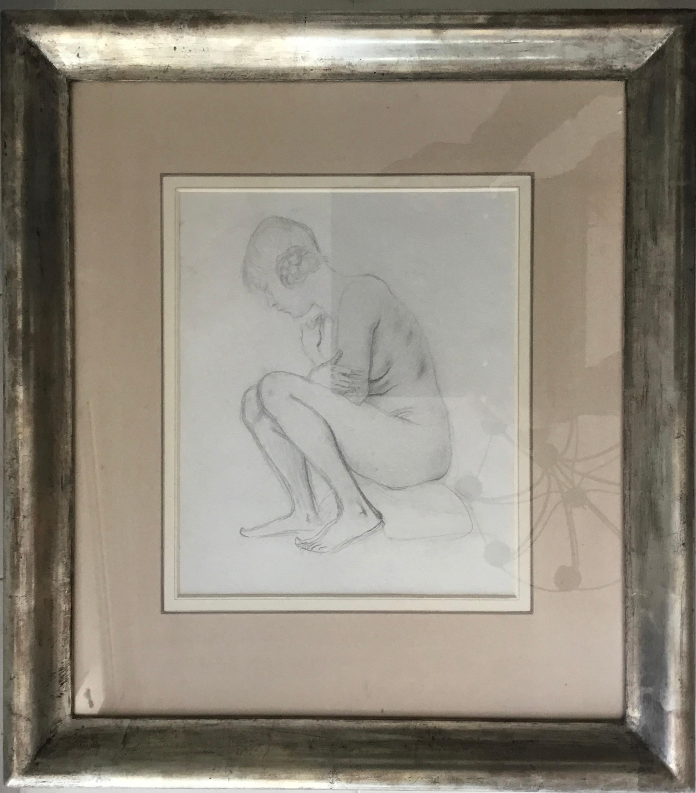 Augustus John OM  Nude - SEATED NUDE Augustus John British Edwardian Artist  1878–1961