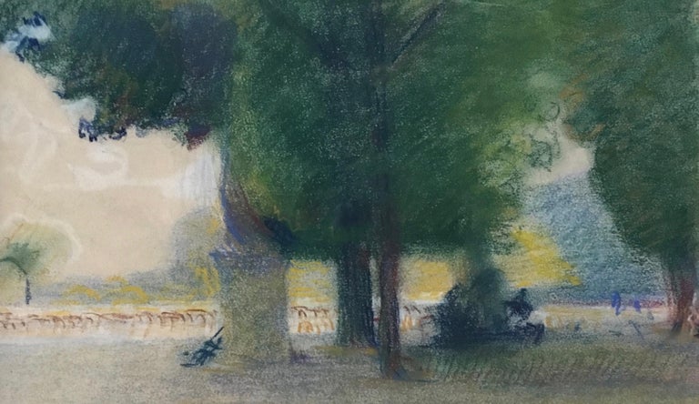 LUXEMBOURG GARDENS PARIS.Jean Franck Baudoin (1870-1961) post impressionist For Sale 1