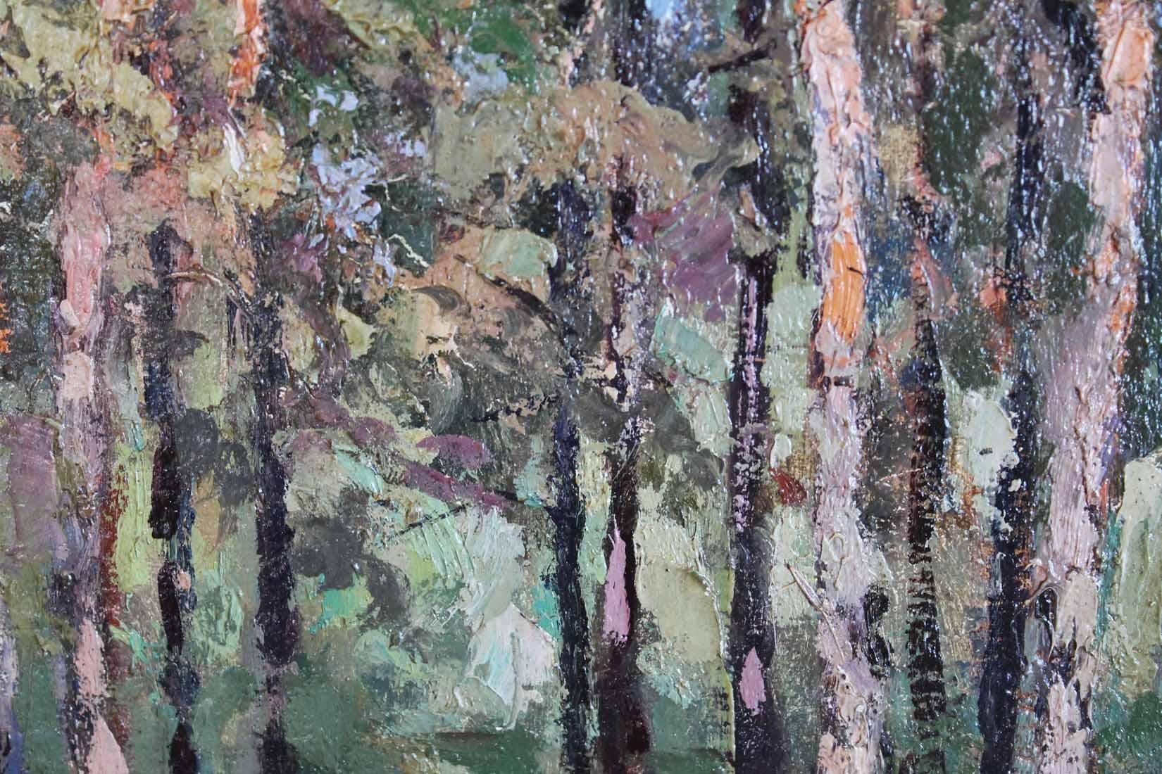 Edge of the Forest - Impressionist Painting by Vladimir Korobov