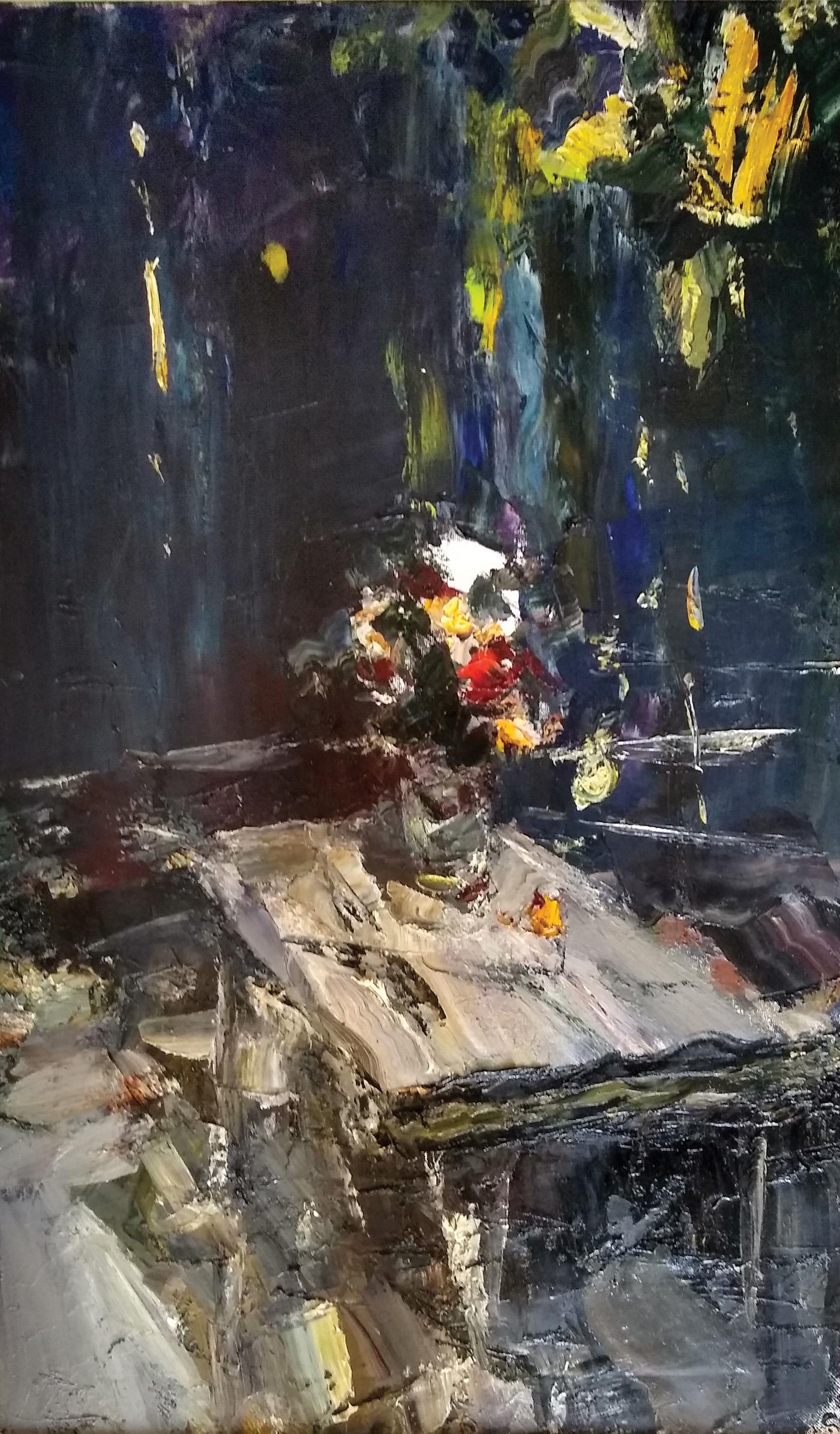 Andrey Inozemtsev Still-Life Painting - Still Life, Night in Balaklava