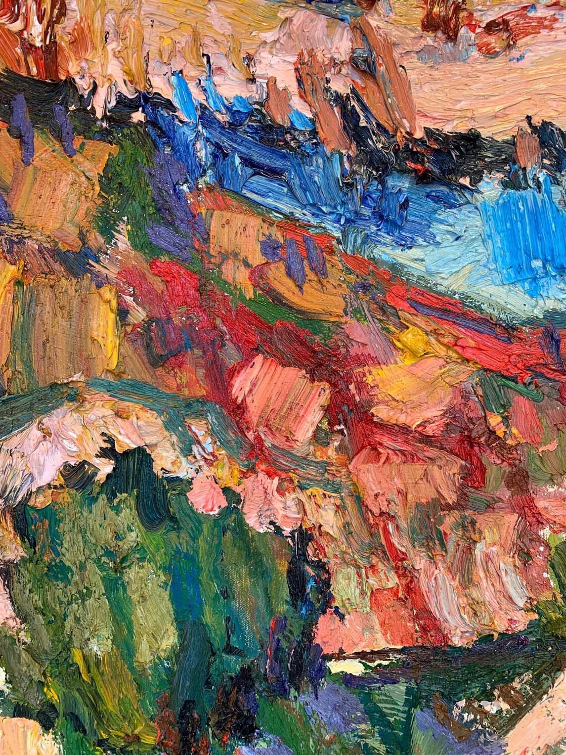 Sonoran Wash - Abstract Impressionist Painting by Brian Cote