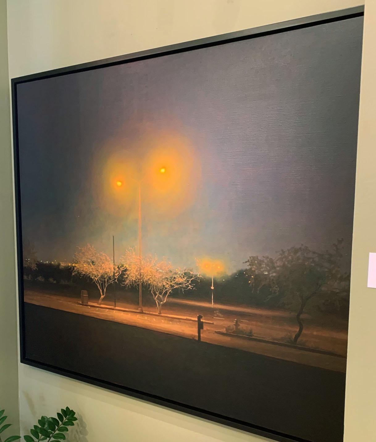 Dancers in the Night - American Realist Painting by Martin Dimitrov