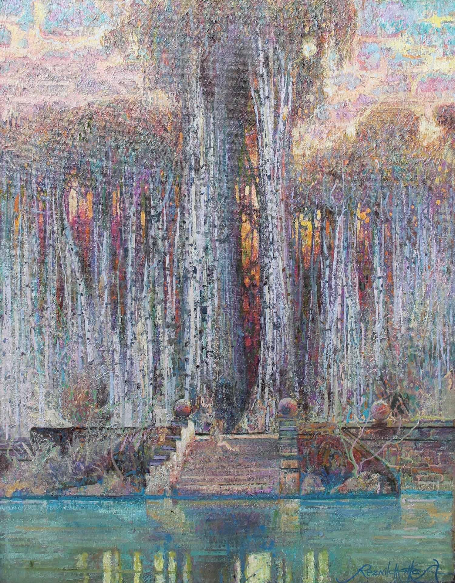 Aleksandr Reznichenko Landscape Painting - Path by the Water
