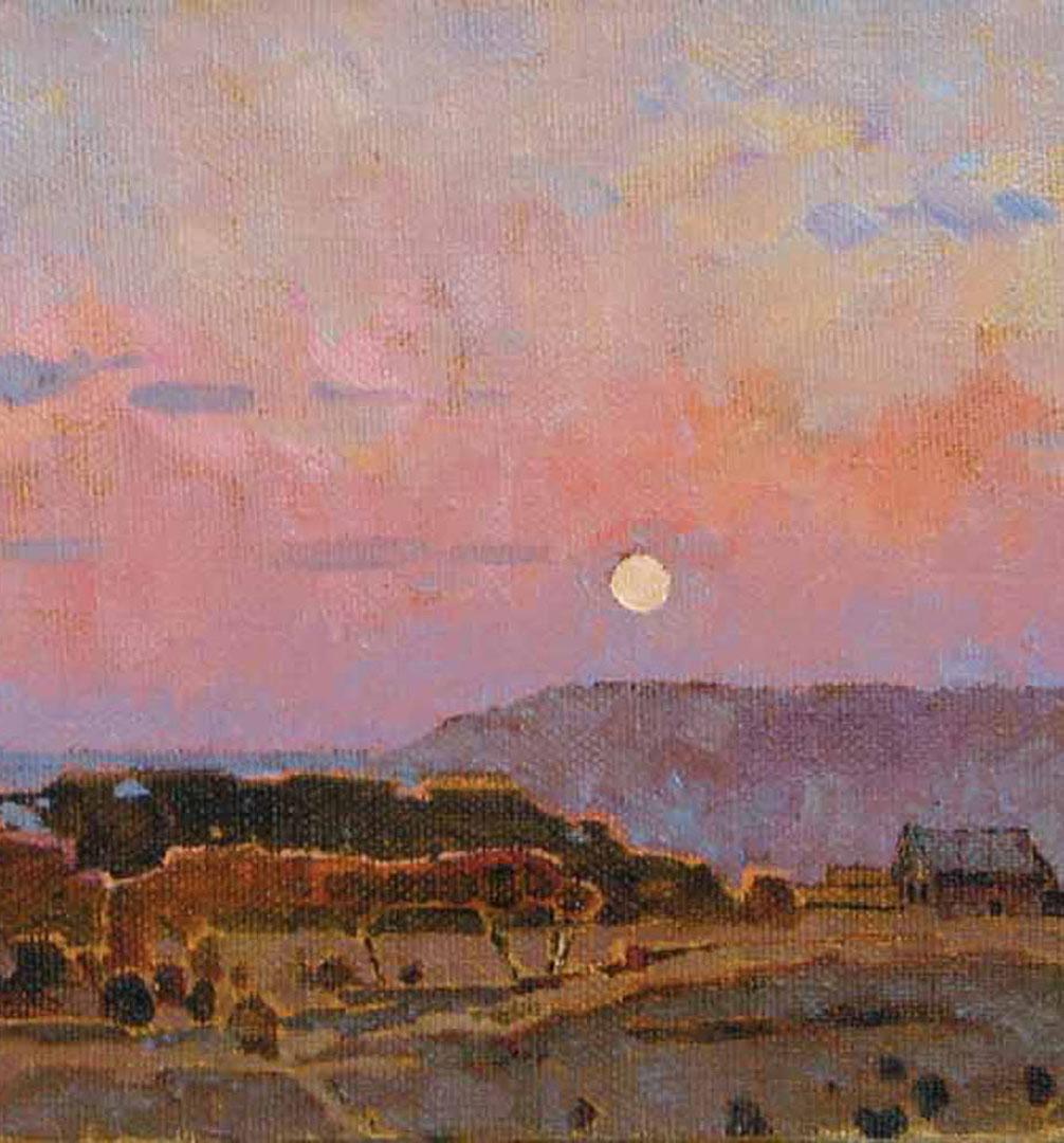 Sunset - Painting by Aleksandr Britsev