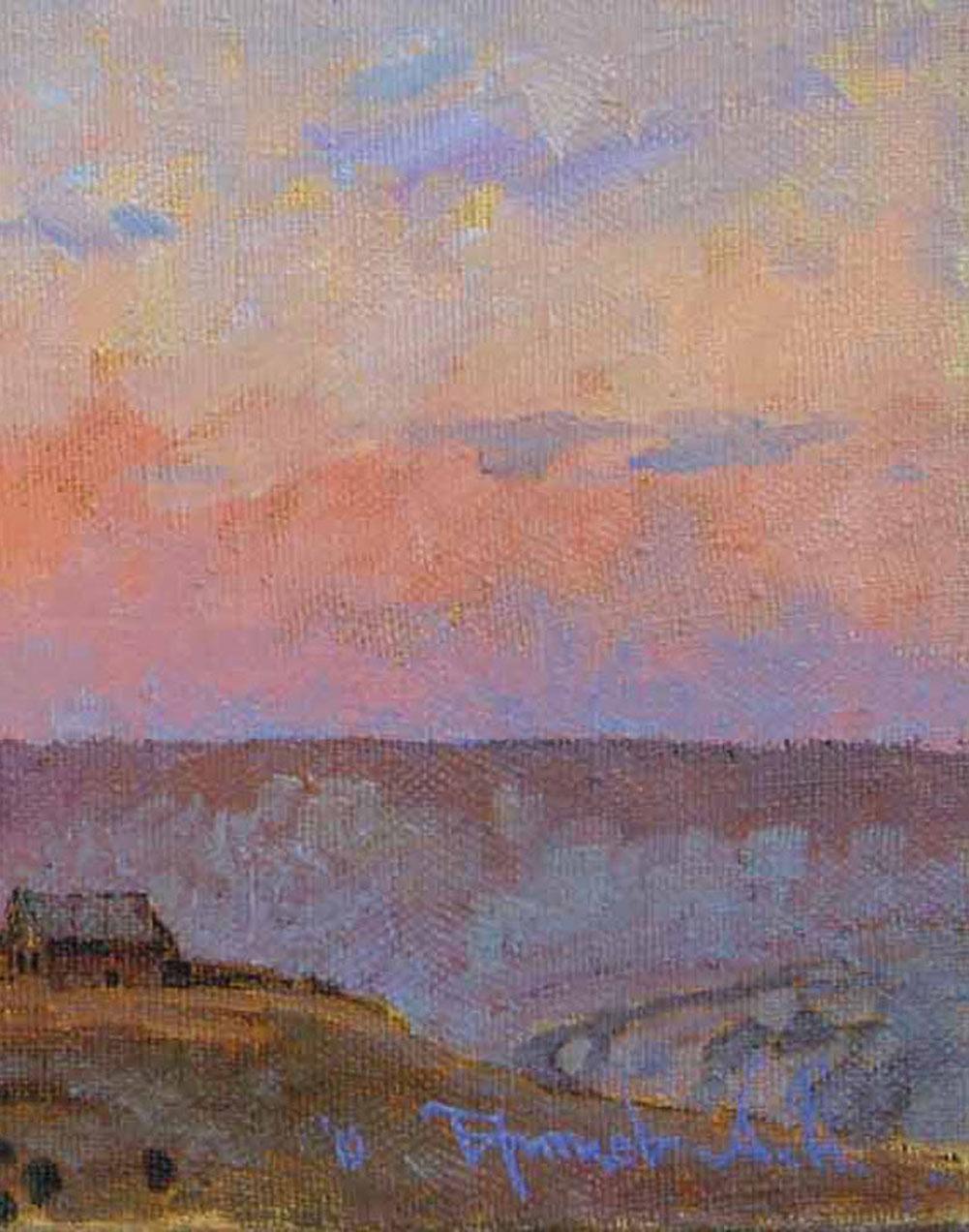 Sunset - Impressionist Painting by Aleksandr Britsev