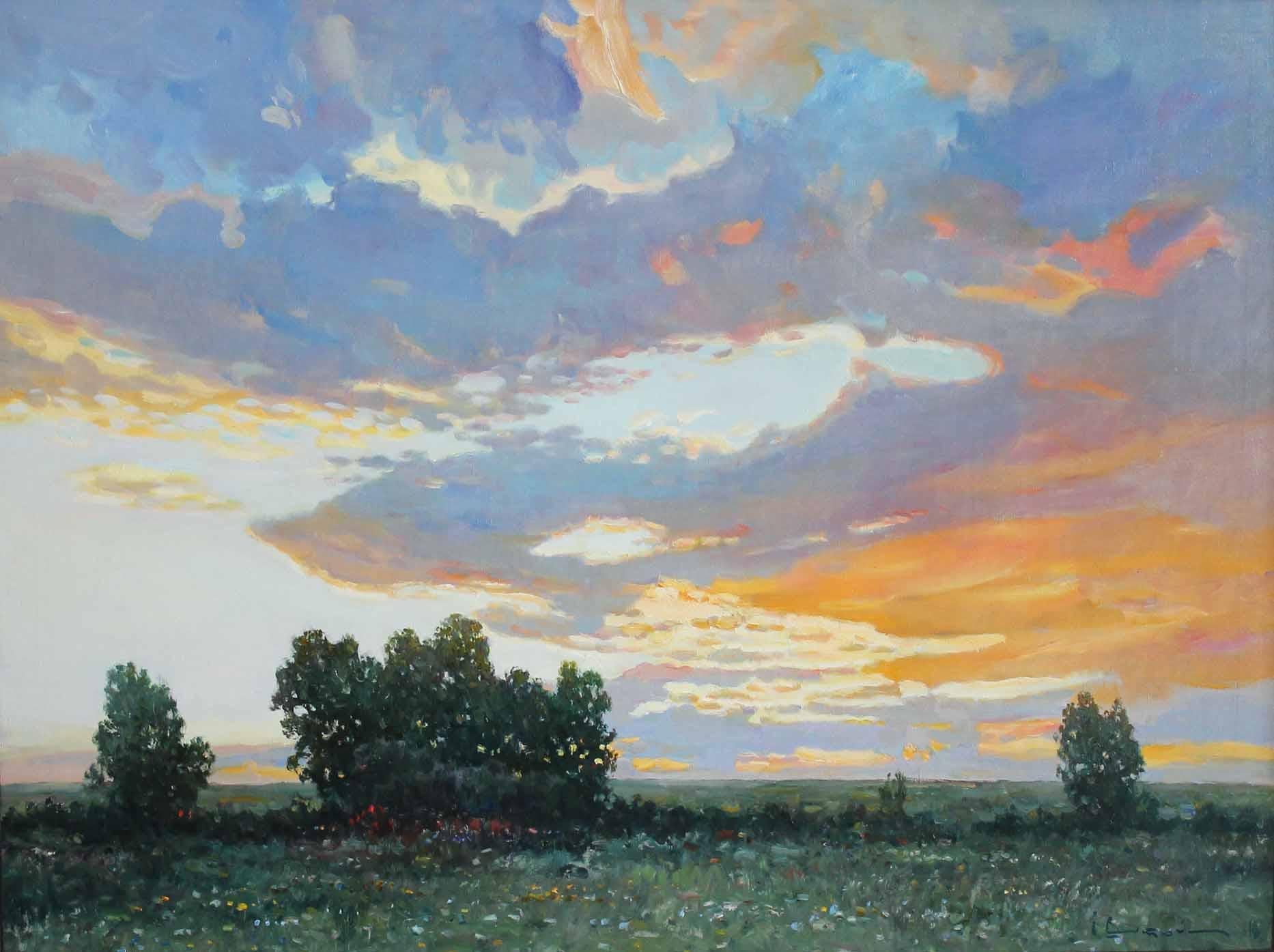 Ivan Vityuk Landscape Painting - Sunset