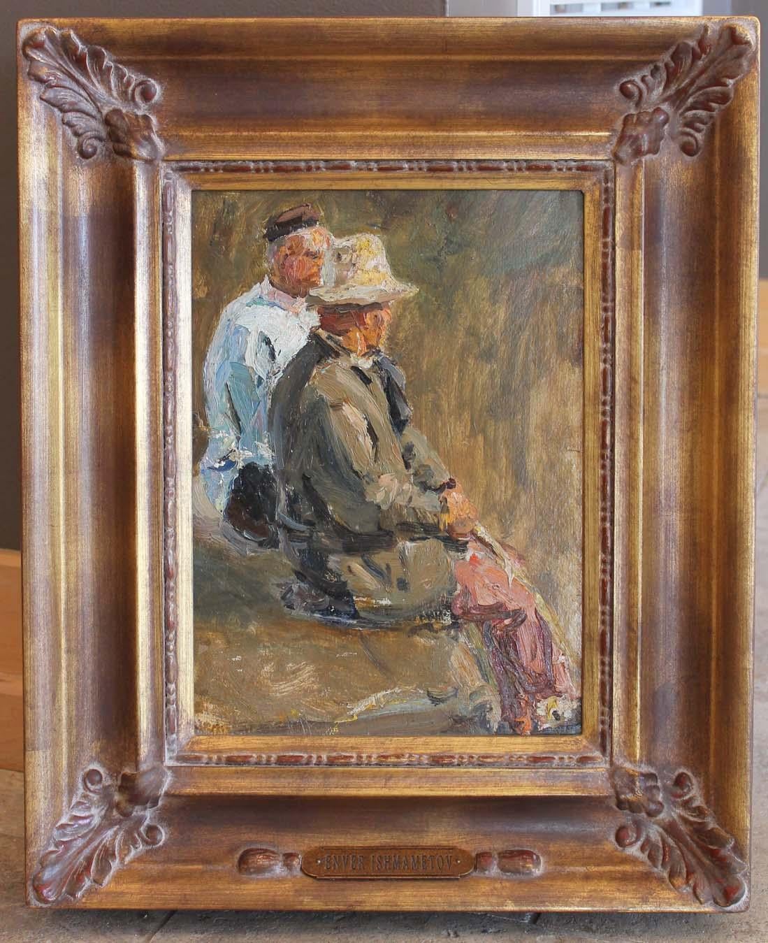 Deux hommes - Painting de Enver Ishmametov