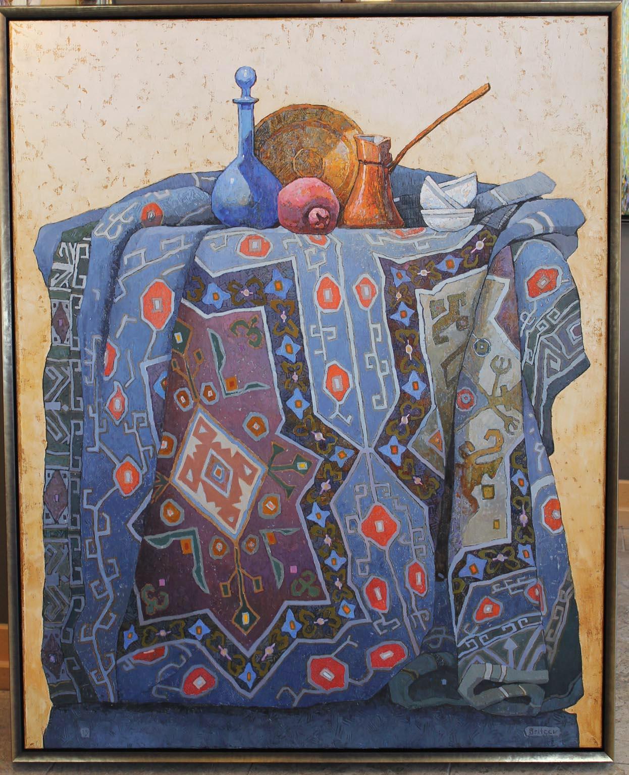 Aleksandr Britsev Still-Life Painting – Eastern Carpet