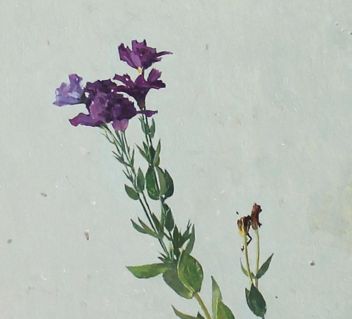 Purple Flowers - Painting by Spencer Simmons