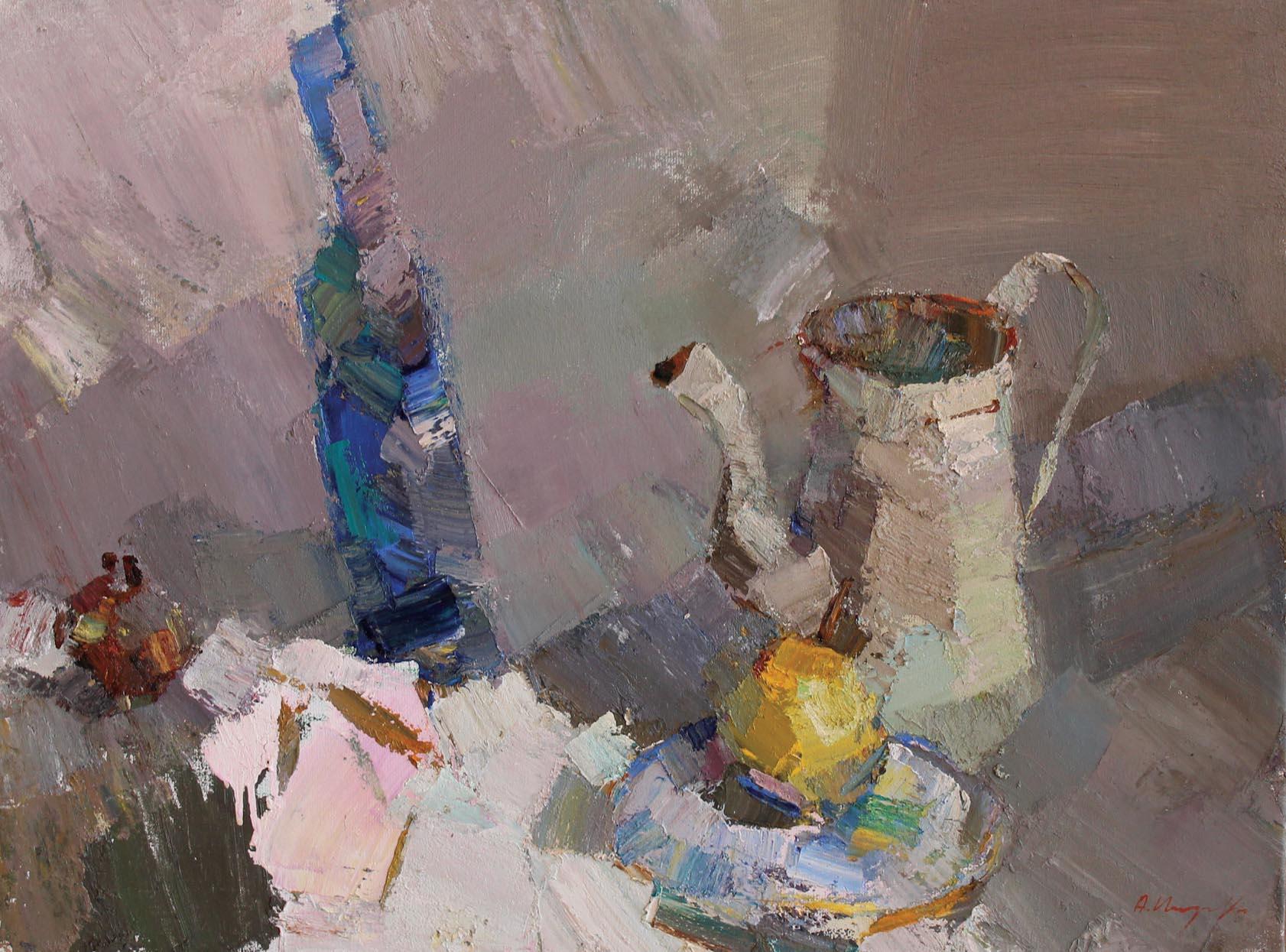 Andrey Inozemtsev Still-Life Painting - Still Life with Bottle