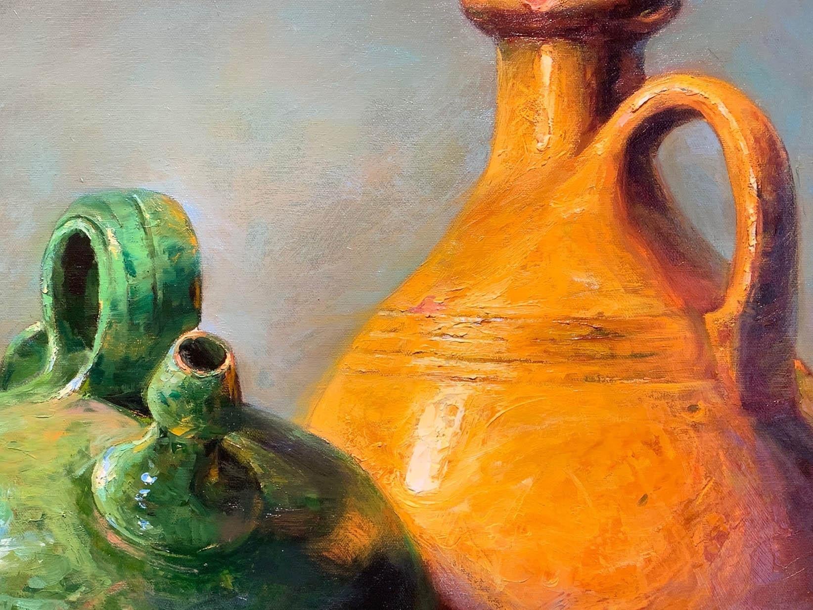 Grands pots et pots - Réalisme Painting par Regina Lyubovnaya