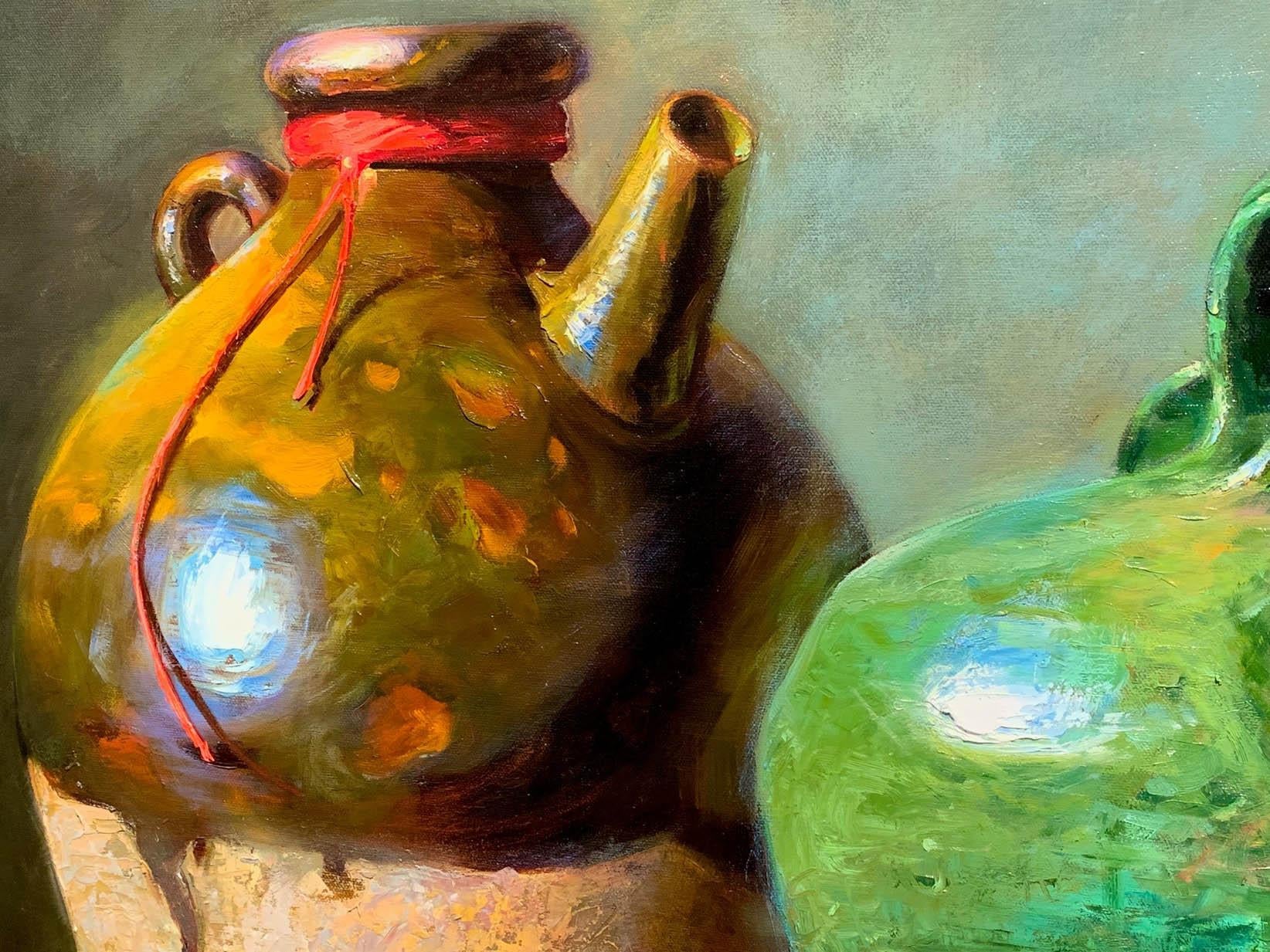 Grands pots et pots - Painting de Regina Lyubovnaya