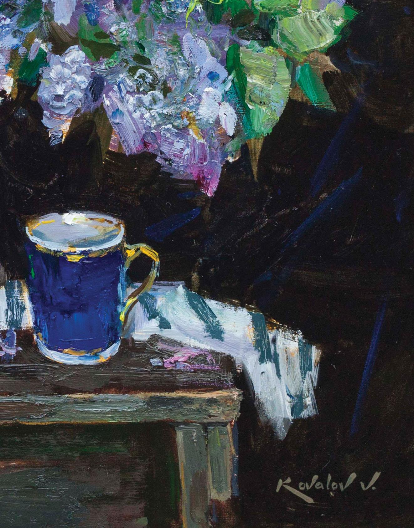Flieder 2, Lila (Impressionismus), Painting, von Vladimir Kovalov