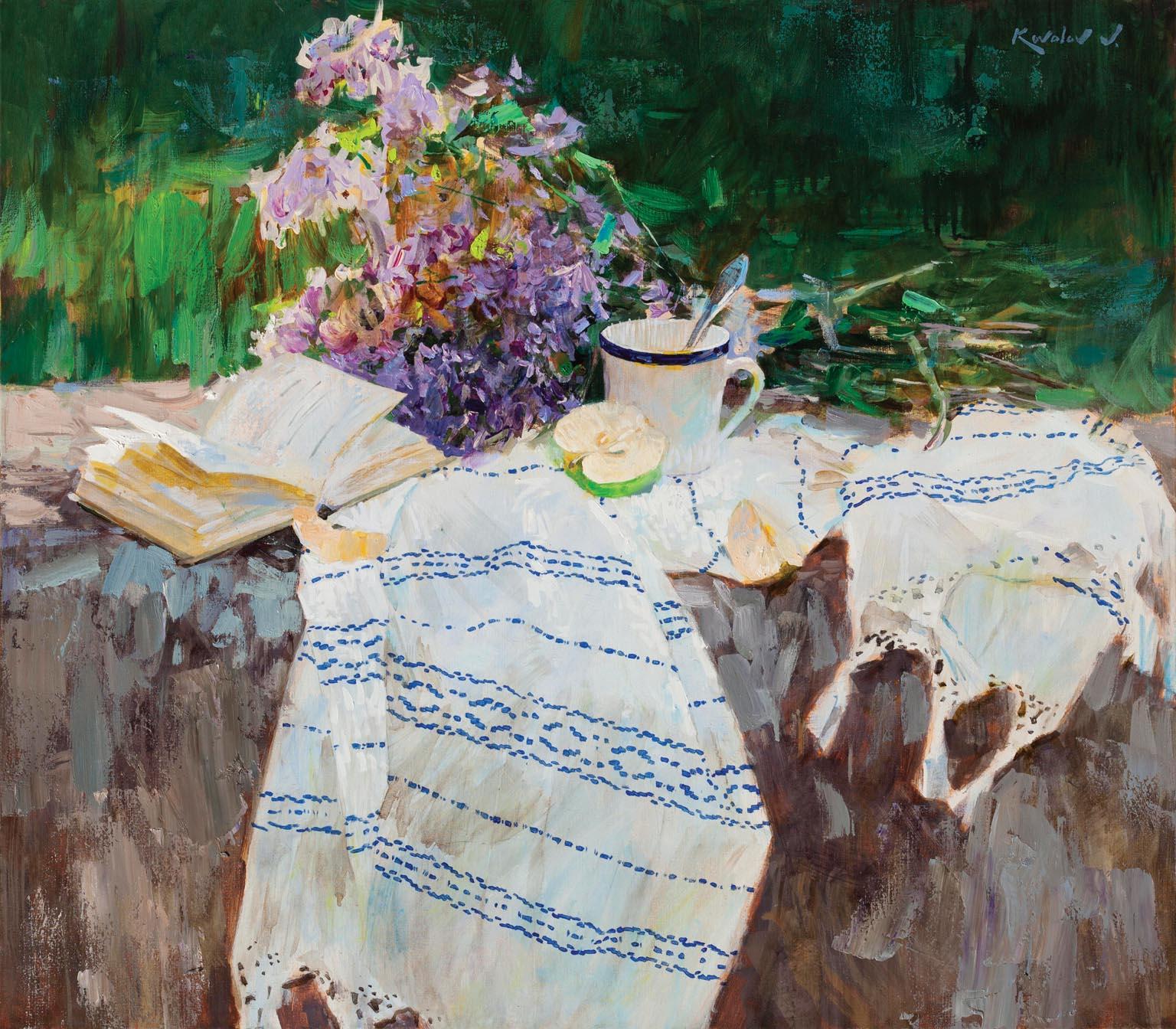 Vladimir Kovalov Still-Life Painting - Spring Still Life