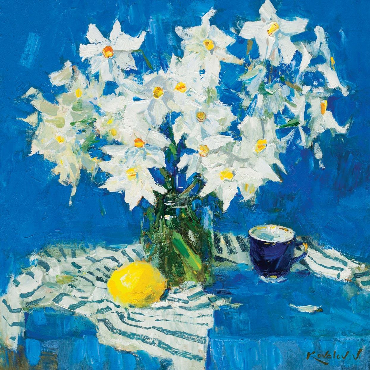 Vladimir Kovalov Still-Life Painting - Blue