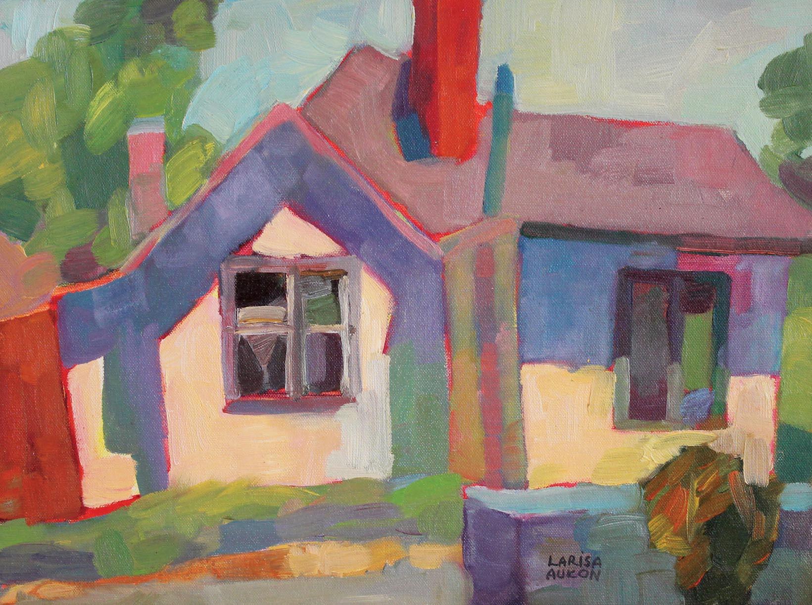 Larisa Aukon Landscape Painting - White House