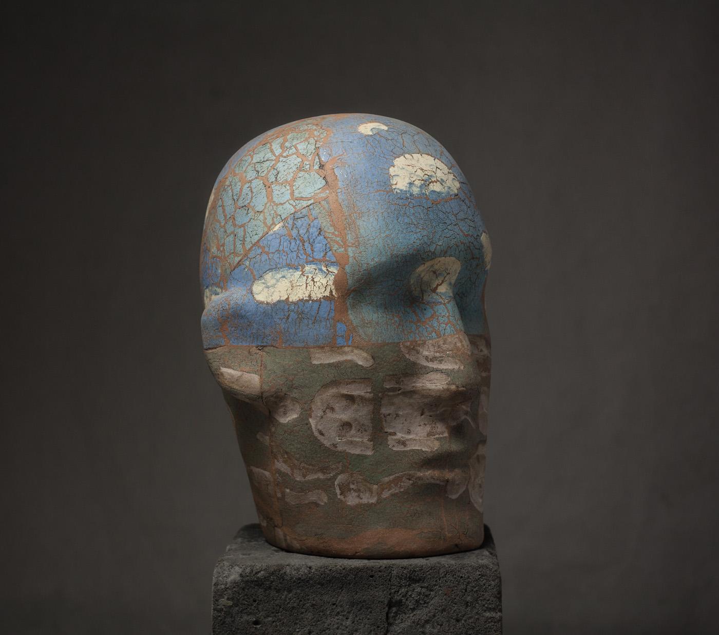 Head In The Couds - Sculpture by Oleksandr Miroshnychenko