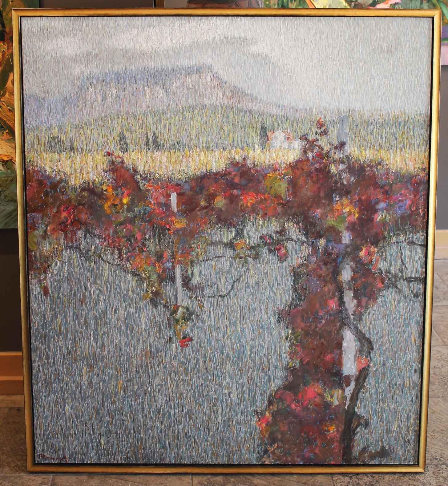 Roman Konstantinov Landscape Painting - Auburn Vine