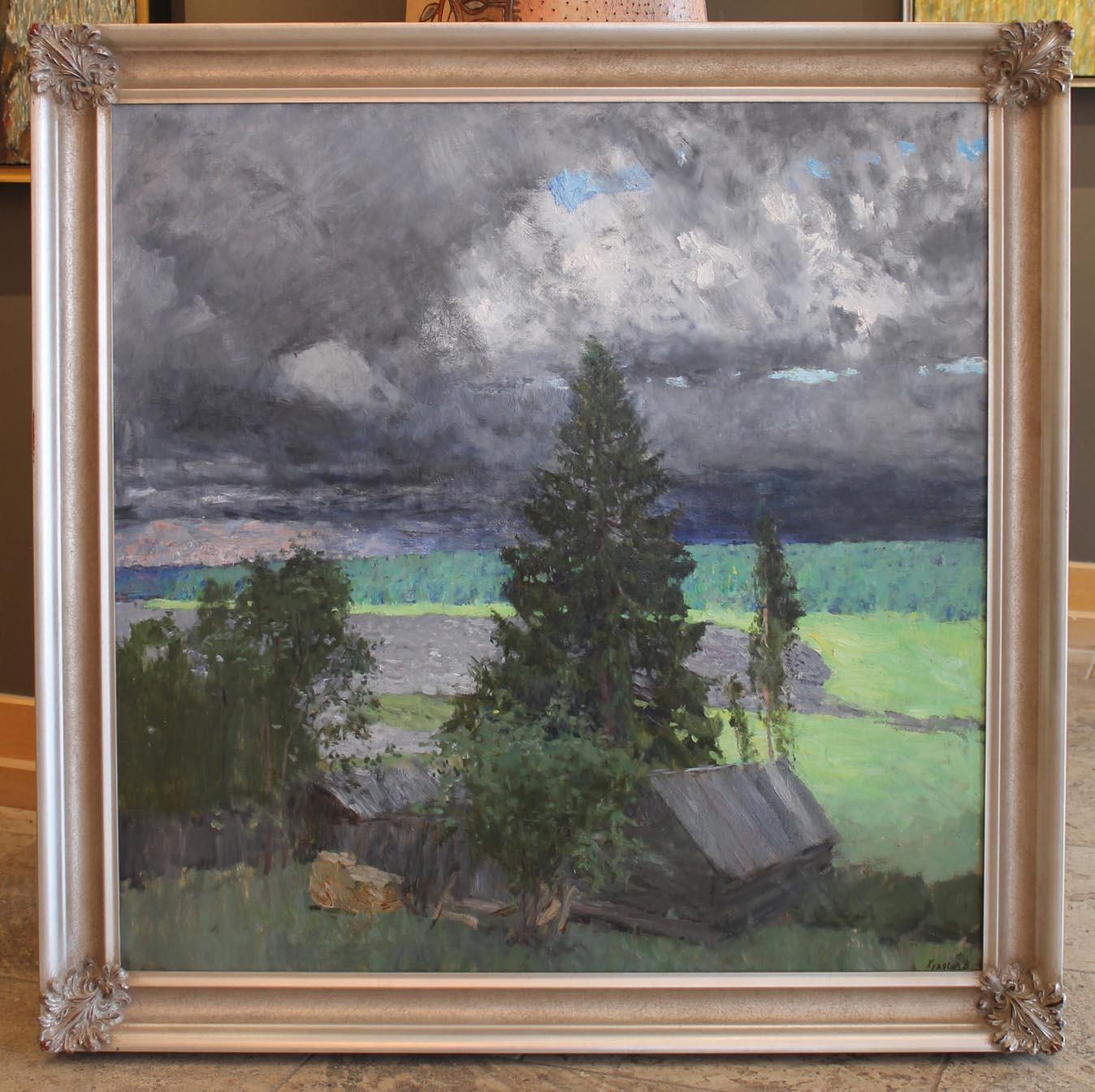 Vasily Hudyakov Landscape Painting - The Storm Has Passed
