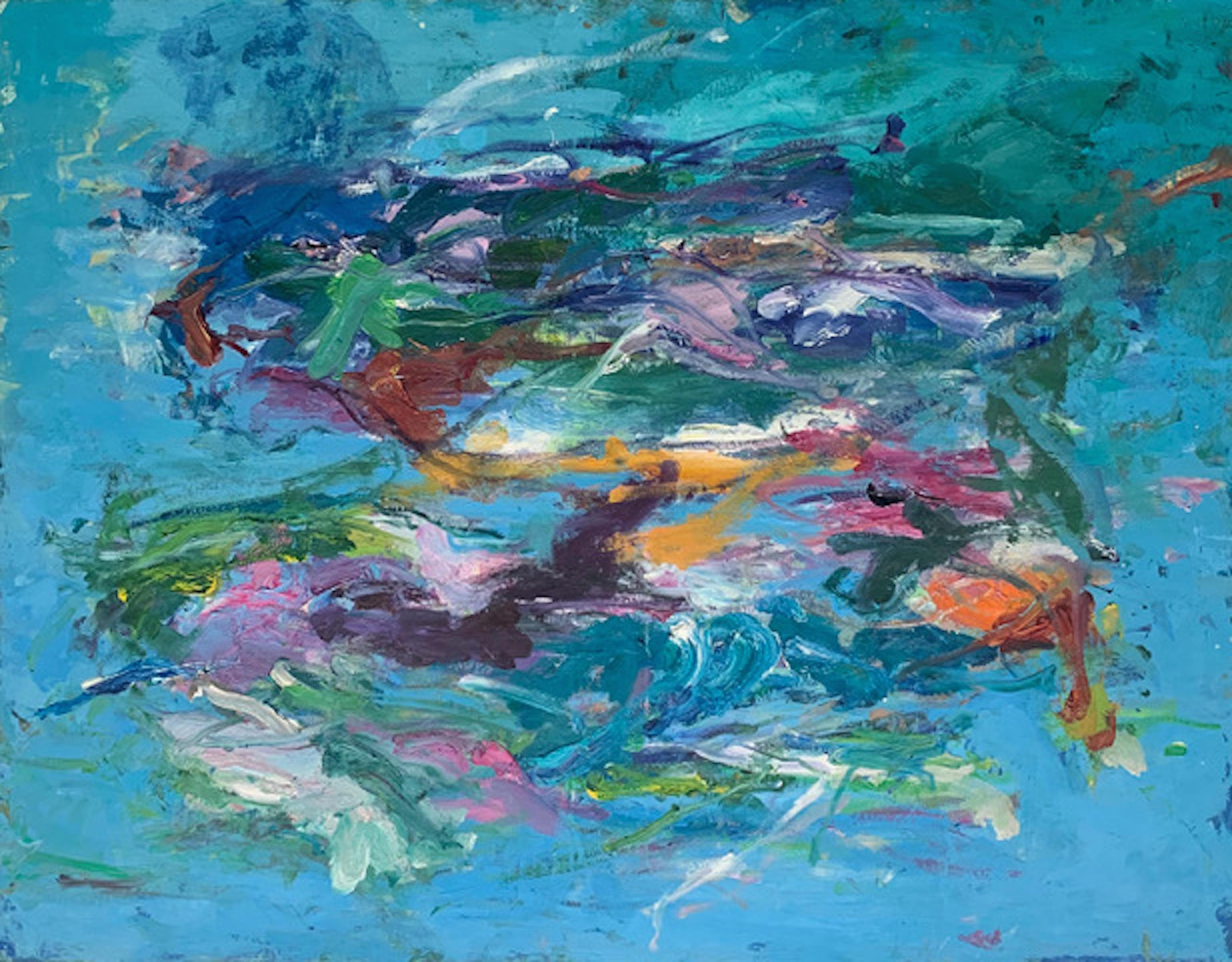 Judith Goldsmith Abstract Painting - Under Sea (Coral Reef) III