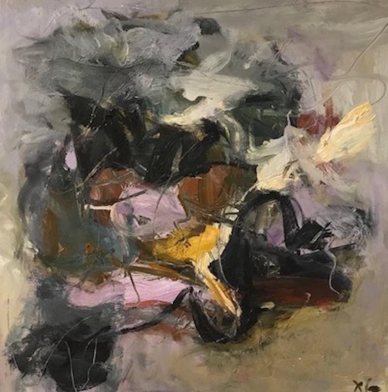 Judith Goldsmith Abstract Painting - Palimpsest