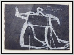 Peinture figurative du maître cubain Jose Bedia, Nsusu, 2014.